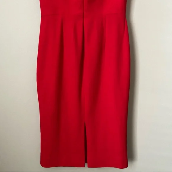 DRESS THE POPULATION Off Shoulder Cocktail Dress Red Size M - Picture 7 of 13